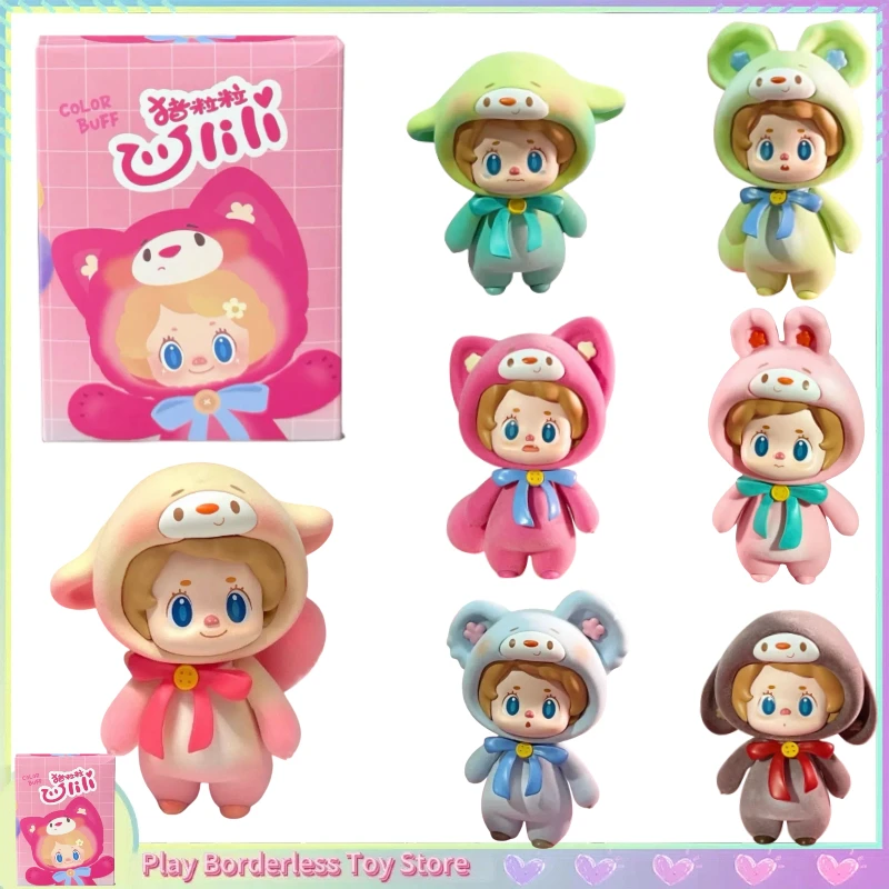 

Подлинная серия Zhulili Flocking, слепая коробка, милая аниме-фигурка, декор для рабочего стола, коллекция моделей, игрушки-сюрпризы, подарки для девочек