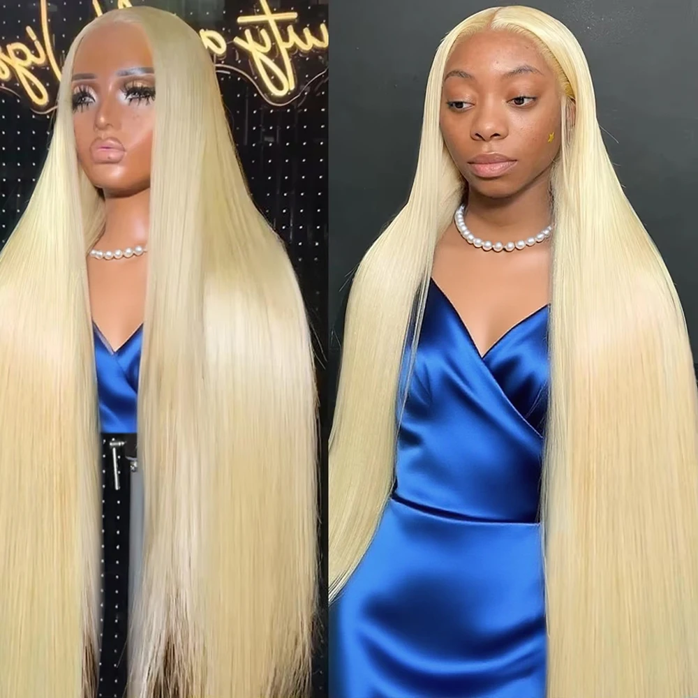 

HD Прозрачный 613 Медовый Блондин Цветные Прямые Парики Человеческих Волос 13x6 Парики Фронта Шнурка 200% Плотность 13x4 Парик Фронта Шнурка