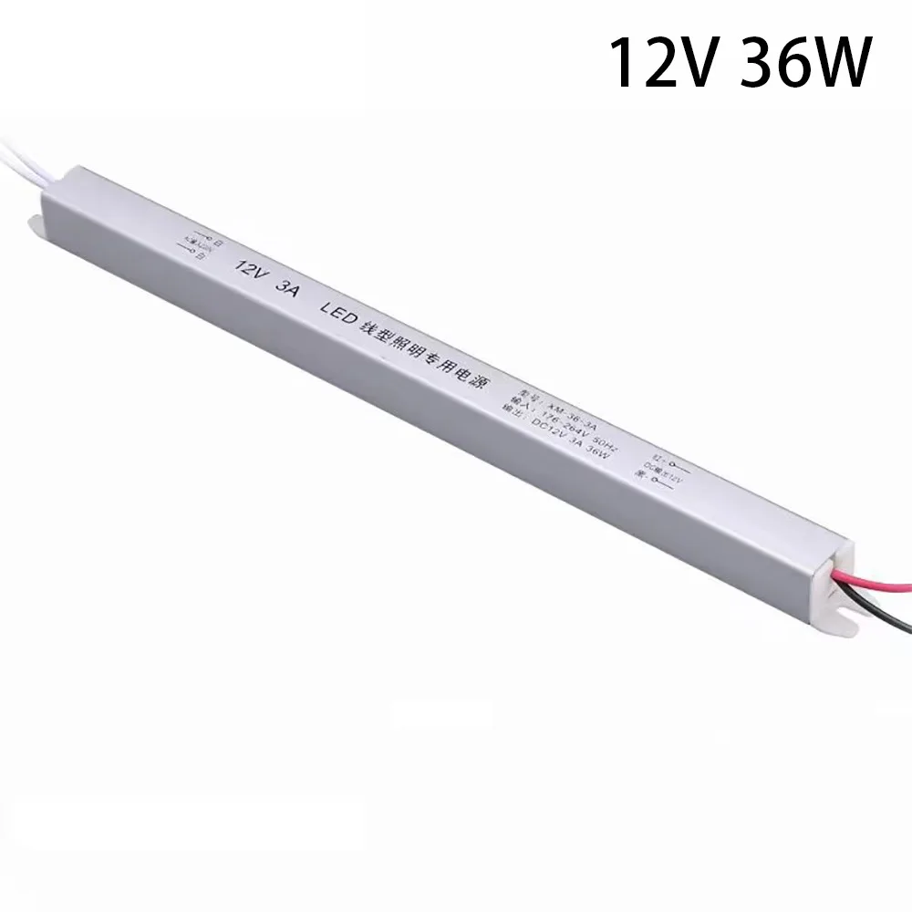

1Pcs 24W 36W 48W 60W 100W LED Driver Power Supply AC220V To DC 12V/24V Ultra Thin Switching LED Driver