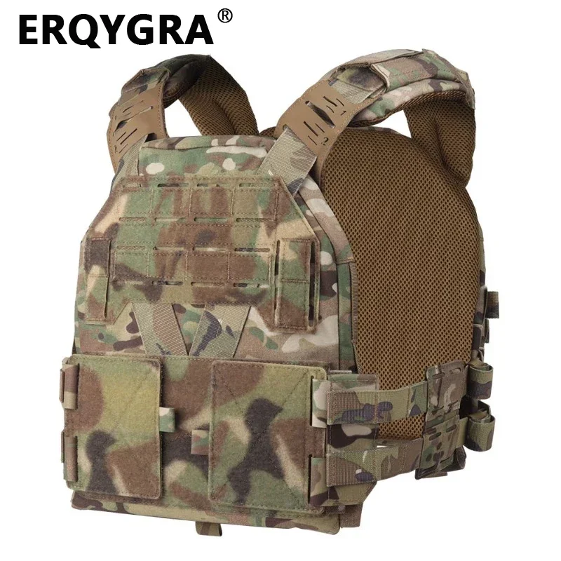 

ERQYGRA Tactical Hunting Plate Vest Outdoor CS Game Protective Adjustable Molle System Paintball Accessories Airsoft Equipment