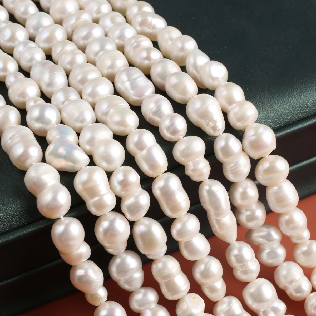 

Natural Baroque Keshi Style Peanut Shape Good Quality Pearls 8x14-9x15mm for Fashion Jewelry Making DIY Necklace Earrings Gifts