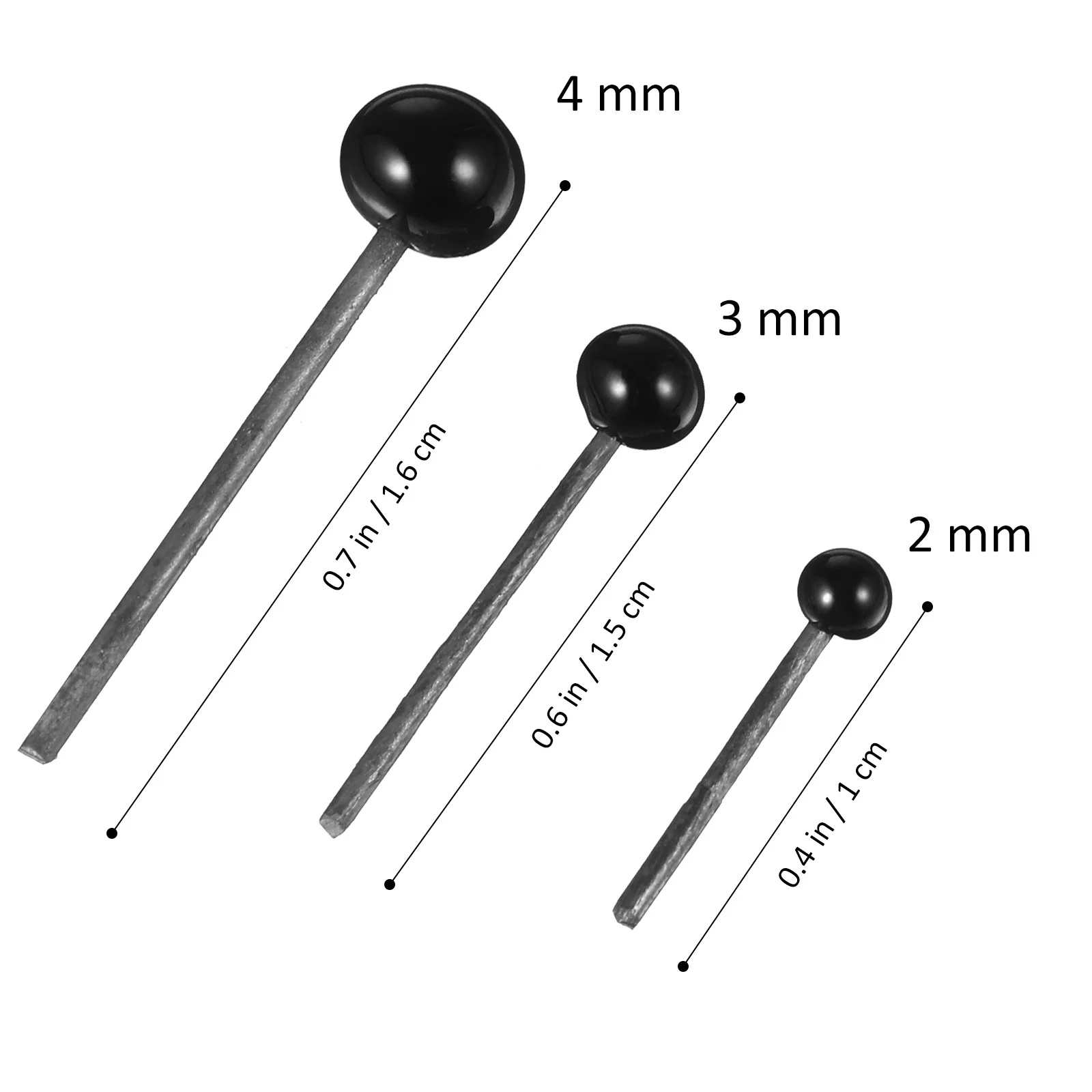 

300Pcs Glass Safety Eyes for Crochet Animals Multiple Sizes Easy Use Craft Eyes for Crochet Stuffed Creations Glass Eye