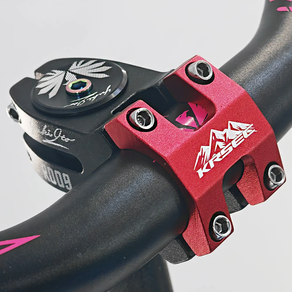 KRSEC MTB Kurzer Lenkervorbau 31,8x28,6mm Hochfester Lenkervorbau aus Aluminiumlegierung für Rennräder, Downhill-Bikes und Straßenräder – Detail 9