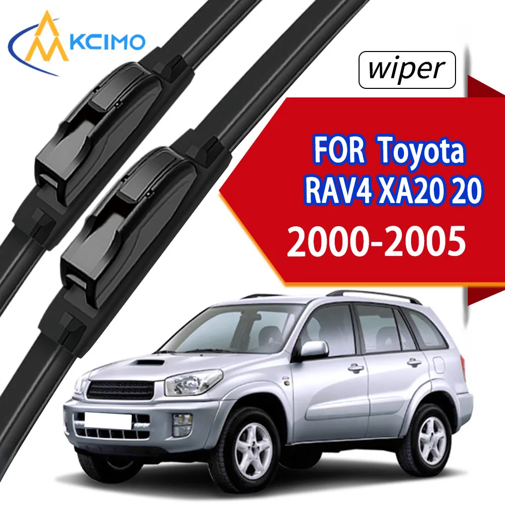 

2Pcs Front Windshield Wiper Blades For Toyota RAV4 XA20 20 2000-2005 High Quality Durable Rubber Windscreen Wipers Accessories