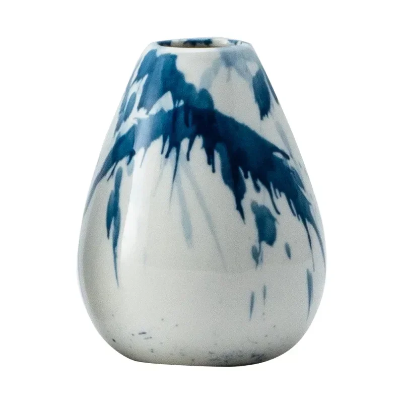 

k18 Ceramic Vase Irregular Ink Graffiti Flower Arrangement Accessories Flower Vase Tabletop Handicraft Ornaments Home Decorat