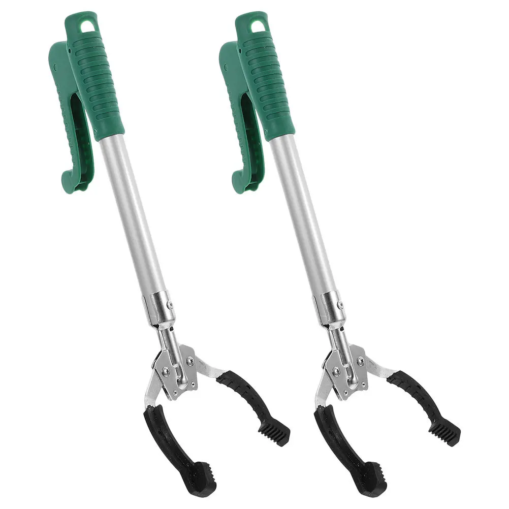 

2pcs 40Cm Grabber Reacher Tool Trash Pickup Litter Picker Durable Plastic Long Claw Reaching Stick For Home Office Outdoor Use