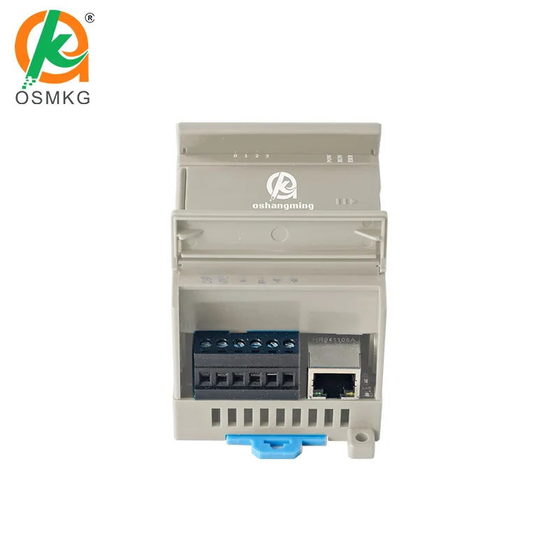 Oshangming 8  Digital Input Module  Data Acquisition 24VDC RS485 Lan Modbus Rtu TCP for Switch Quantity