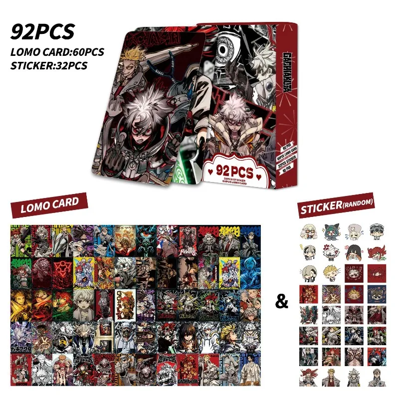 92Pcs Double Sided HD Lomo Cards Collectible Photocards Multipurpose Set Stickers Greeting Cards