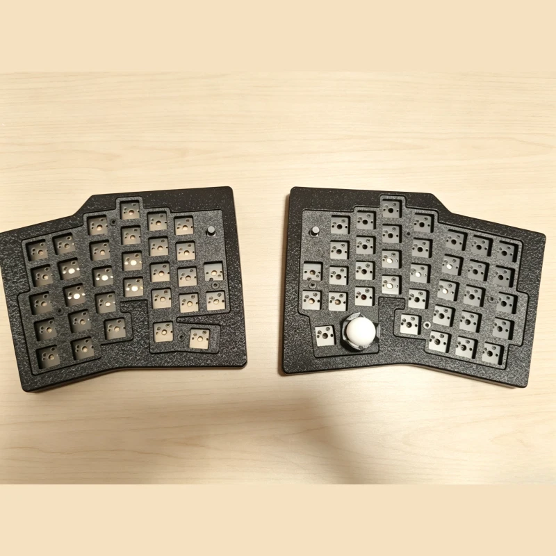 Keyball66 2.4g Trackball Split Keyboard Kit Customized Wireless Single-mode Hot Swap Battery 1200mAh QMK VIAL Office Keyboard