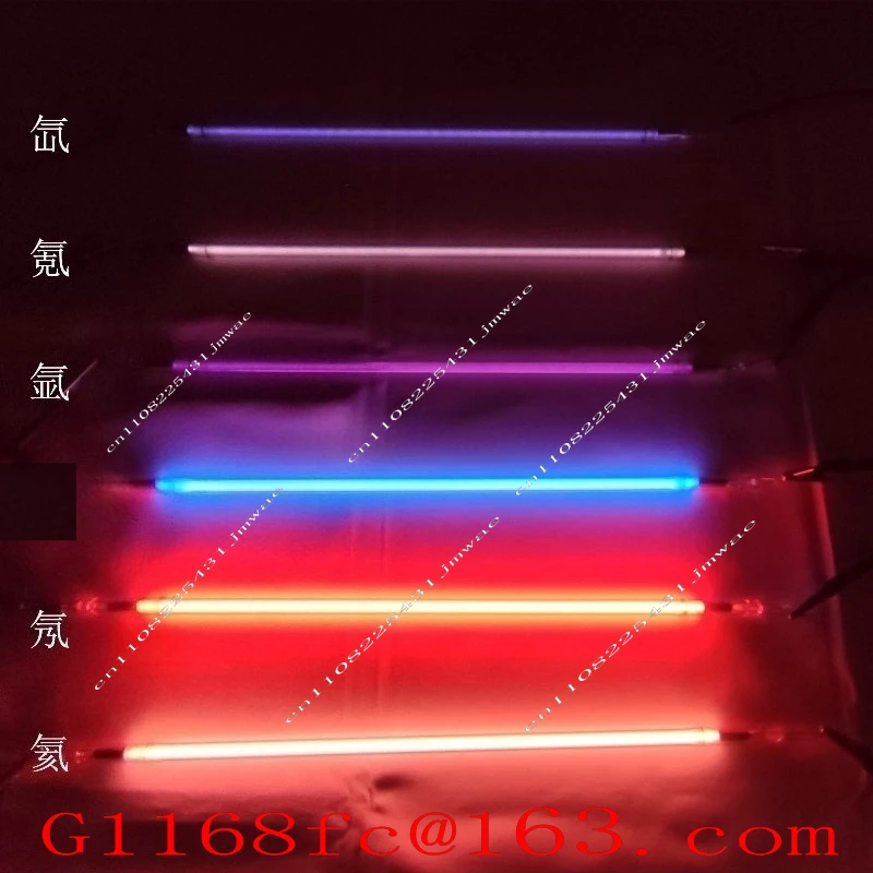Rare Gas Luminescence Tube Inert Gas Spectroscopy Luminescence Tube Glass Sealed Rare Gas Optics Physics Chemistry Experiment