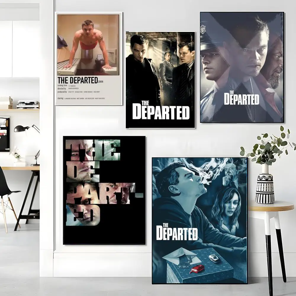 classic movie T-The Departed-D Painting Calligraphy Boho Botanical Decor for Living Room Elegant Home Style