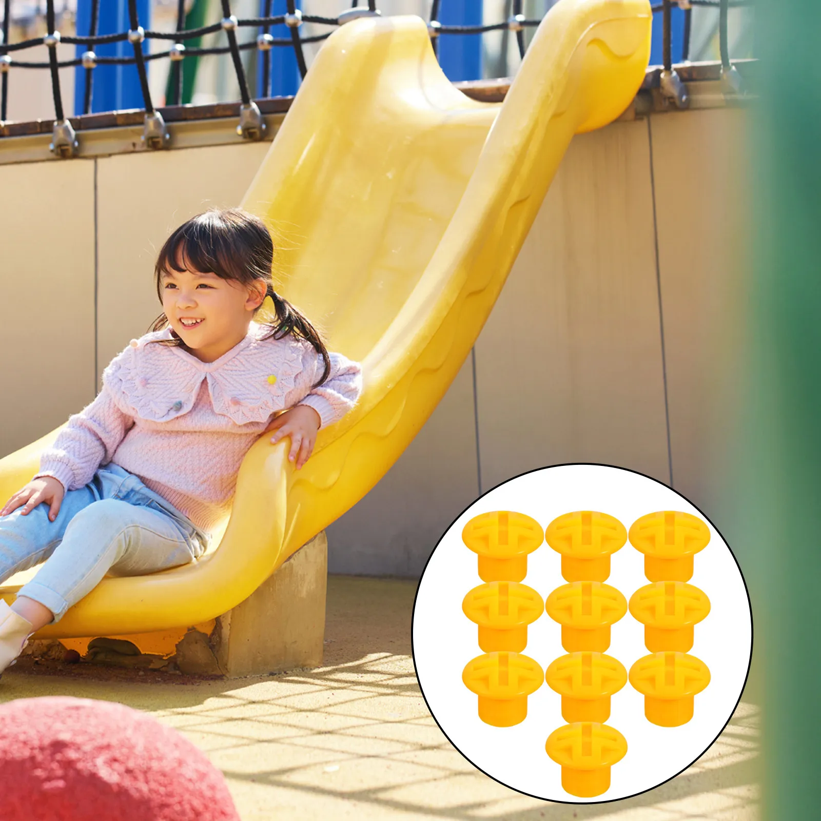 10Pcs Plastic Screw Caps for Slides Slide Fixing Accessories Compatible with Most Play Equipment Kids Slide Screw Cover Safety