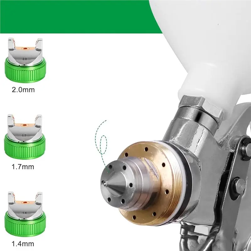 T19C 1.4/1.7/2.0/2.5Mm Shaped Plum Blossom Gap Nozzle Paint Spray Gun Varnish Paint Gun High Atomization Spray Guns