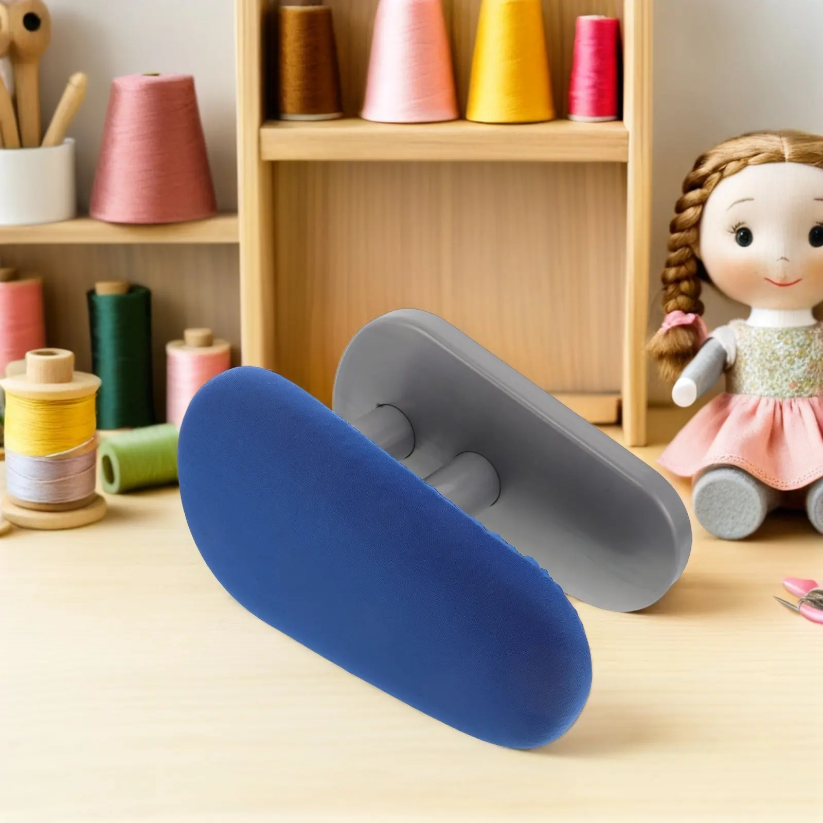Mini Ironing Board Core Heat Resistant Padded Base Plastic Stool Compact Tabletop Ironing Mat Home Dorm Laundry Travel