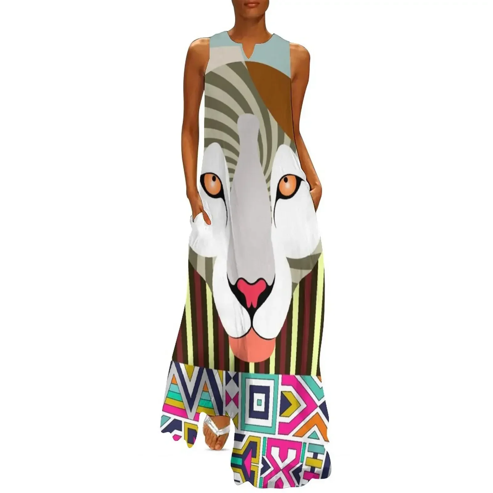 

African Leopard Long Dress prom dress birthday dress for women festival outfit women women's fashion dresses
