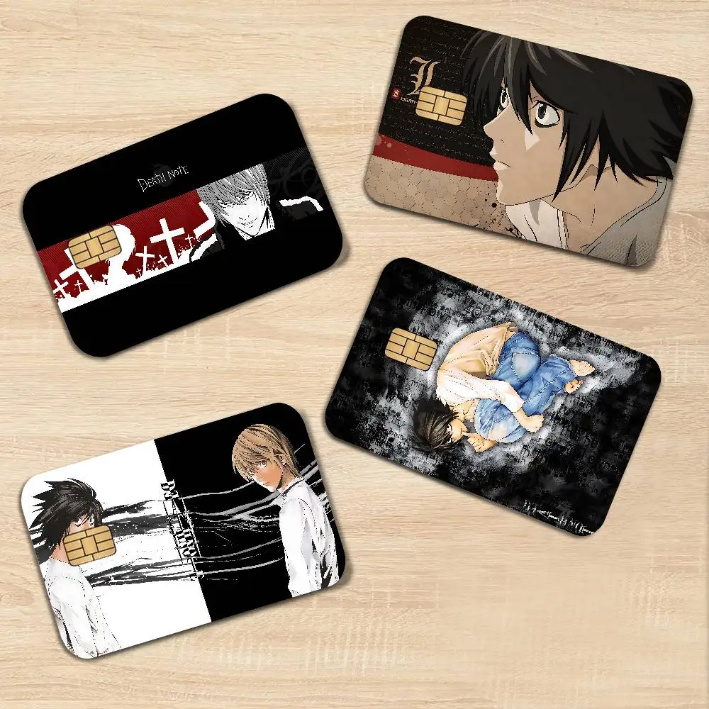 ANIME Death Note Anime Cartoon Bear Skin Sticker Film Tape Case for Big Credit Debit Card Front Side