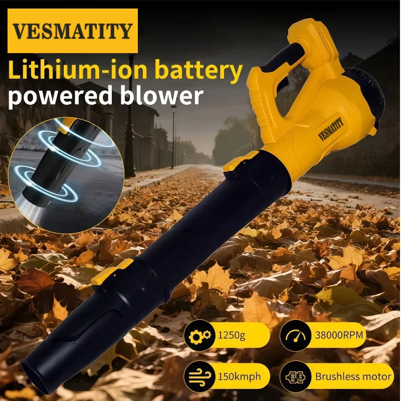 Cordless Air Blower 38000RPM Brushless Handheld Leaf jet Turbo Blower Power Tool For Dewalt Battery