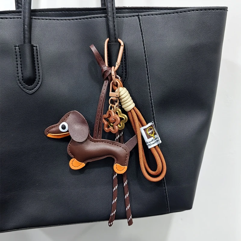 Dackel Taschenketten Damen Taschendekorationen Taschenanhänger Handtaschenzubehör Modetaschen Seile Hängendes Lanyard Handtaschenanhänger – Detail 14