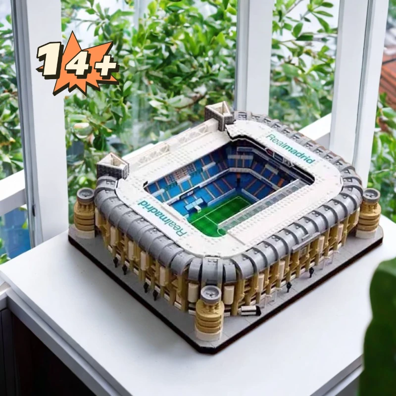 

10299 5876pcs Ideas Famous Santiago Bernabeu Stadium Real Madrid Moc Bricks Modular Landmark Model Building Block Kids Toy Gifts