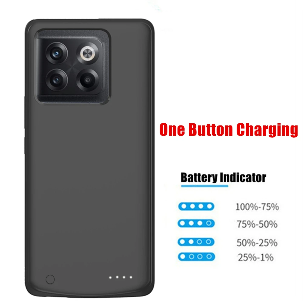 6800Mah for OnePlus 10T Battery Case 10T Phone Cases for OnePlus 10T Battery Charger Case Power Bank Cover