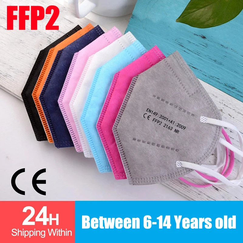 100 個子供マスカリラ fpp2 黒 KN95 CE 子供 - Black Face Mask Pack のレビューと価格