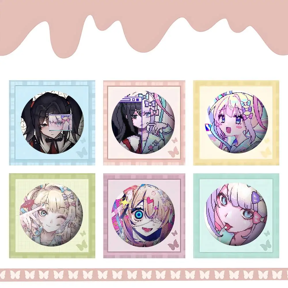 

Needy Girl Overdose Cute Cartoon Button Brooches Stylish Ornament Pins Exquisite Round Badge Bag Accessories Jewelry Gifts
