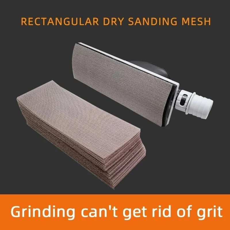 Suitable for MIRKA Mesh Sand Square Dry Grinding Mesh Sandpaper 70/198mm Sanding Dust Suction Flocking Sandpaper