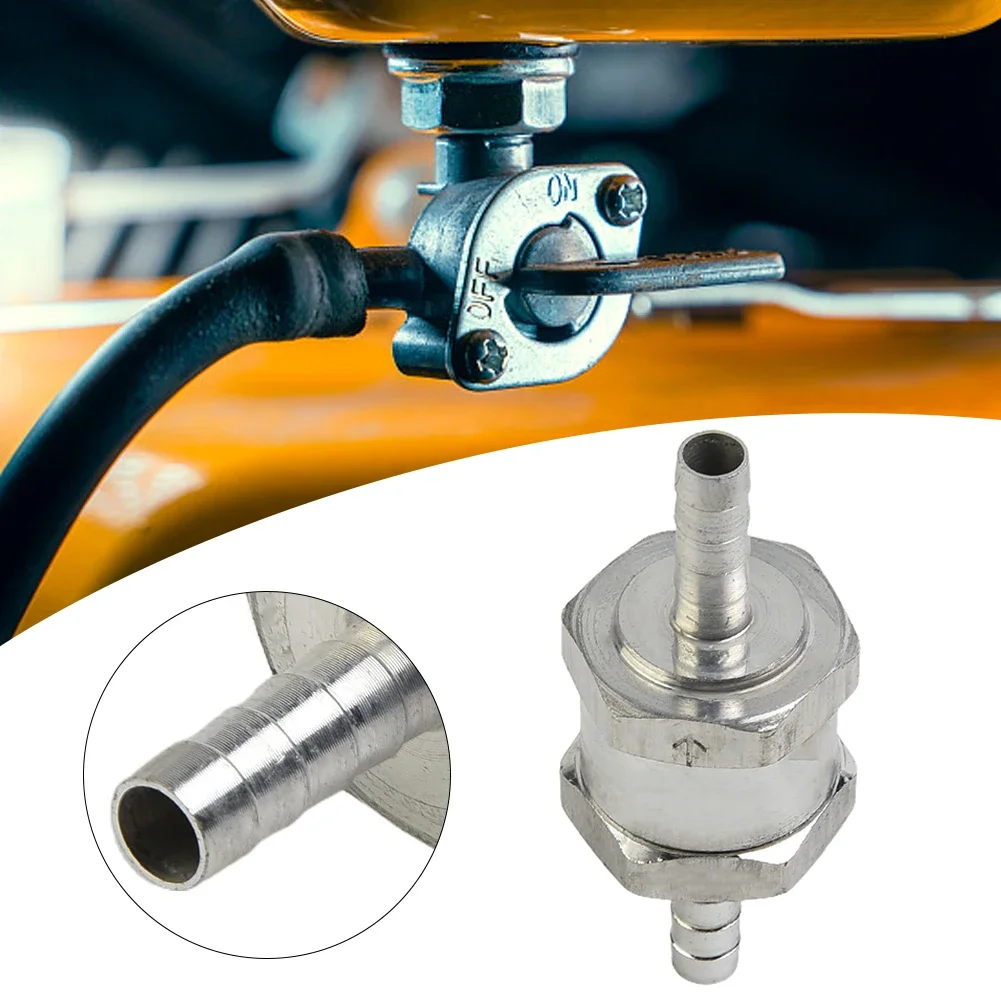 Non Return Valve For Fuel Line Hose Tube Prevents Fuel From Returning To Tank Aluminum Material Size 6/8/10/12mm