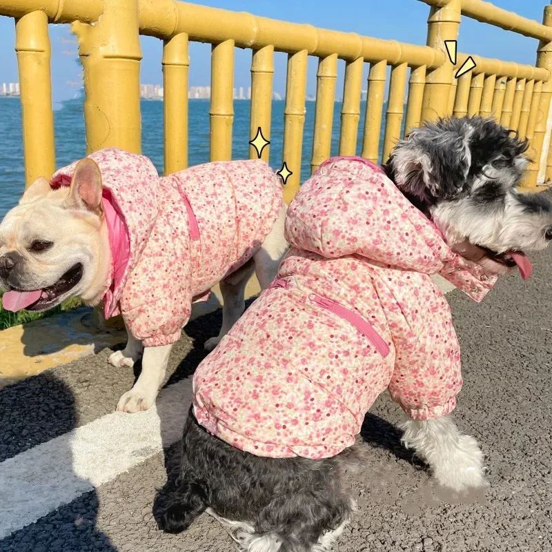 

Thick Warm Winter Dog Clothes Dowm Jacket Coat Pomeranian Maltese Bichon Poodle Schnauzer Pug French Bulldog Clothing Apparel Xs