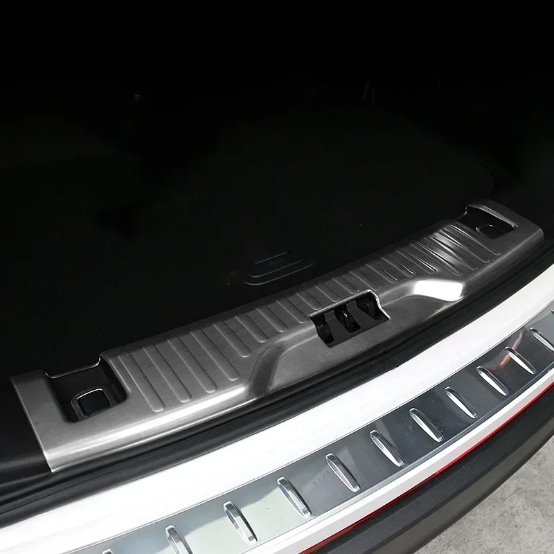 

WELKINRY For Ford Edge 2nd Generation 2015-2021 Car Tail Rear Box Gate Door Trunk Boot Doorsill Threshold Scuff Guard Pedal Trim