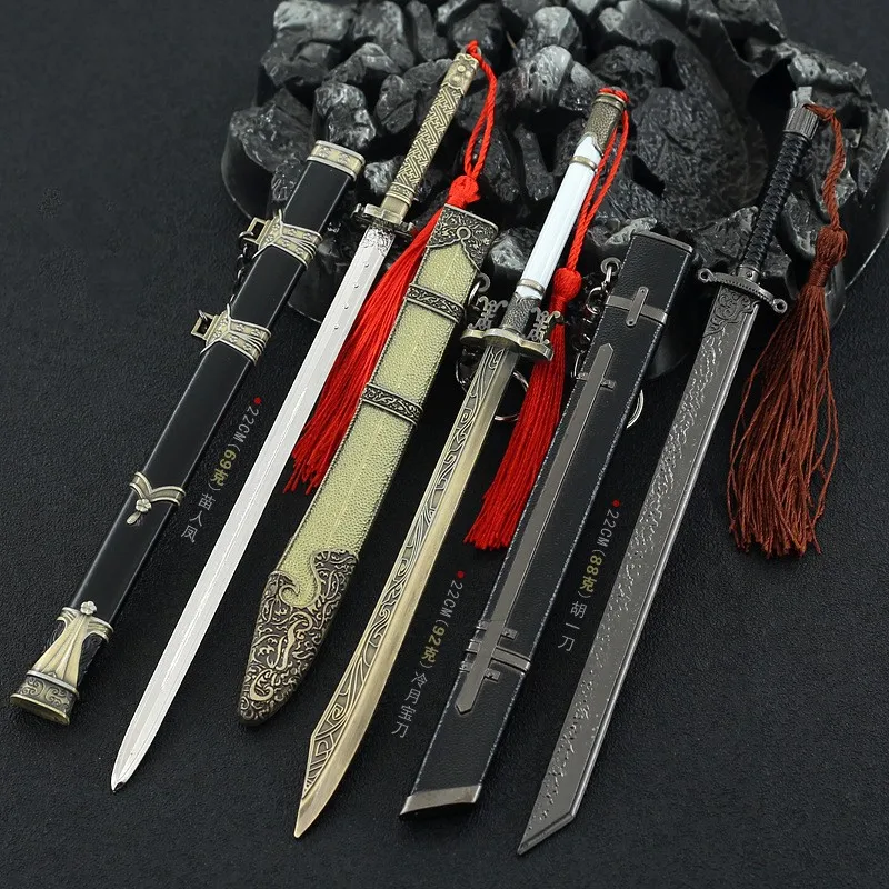 22cm Alloy Letter Opener Sword Open Letter Envelop Paper Cutter Gift For Man Vintage Desk Decoration Mini Sword Model