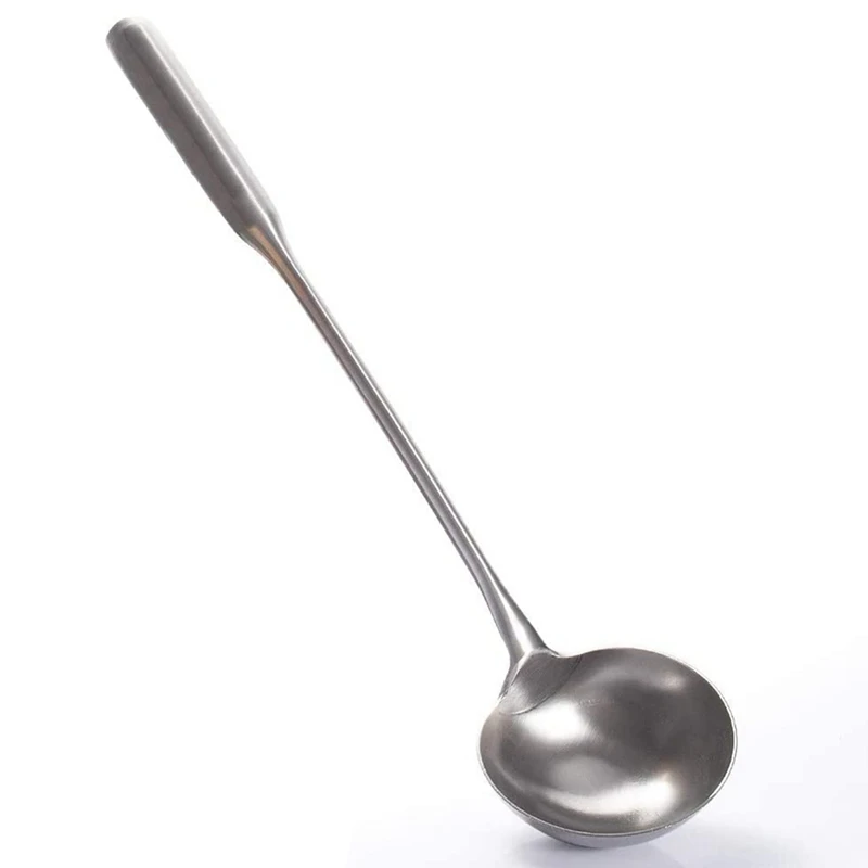 

Soup Ladle, Wok Spatula,The Longer Handle Shovel Spoon Rustproof, Heat Resistance, Integral Forming Durable Stainless