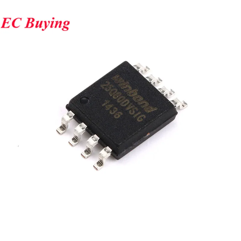 10Pcs/1pc W25Q80DVSSIG 25Q80DVSIG W25Q80DVSIG 25Q80DVSSIG SOIC-8 8Mbit Flash SPI Memory Chip IC