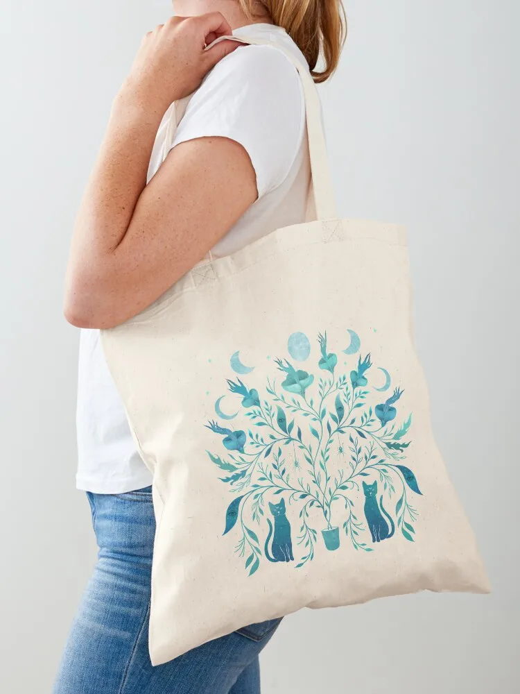 

Mystical Potted Plant Tote Bag Reusable bags shoping bag tote bag men Shopper