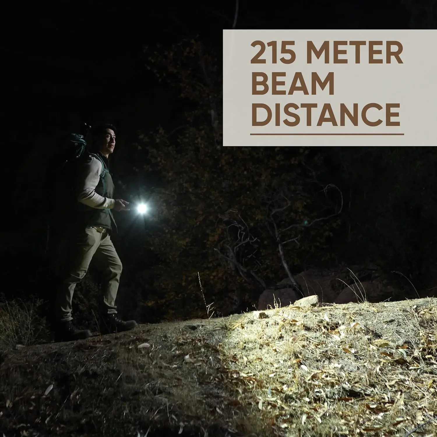 10.000 Lumen wiederaufladbare taktische Taschenlampe, ultrahell, wasserdicht IPX4 mit USB-C-Kabel