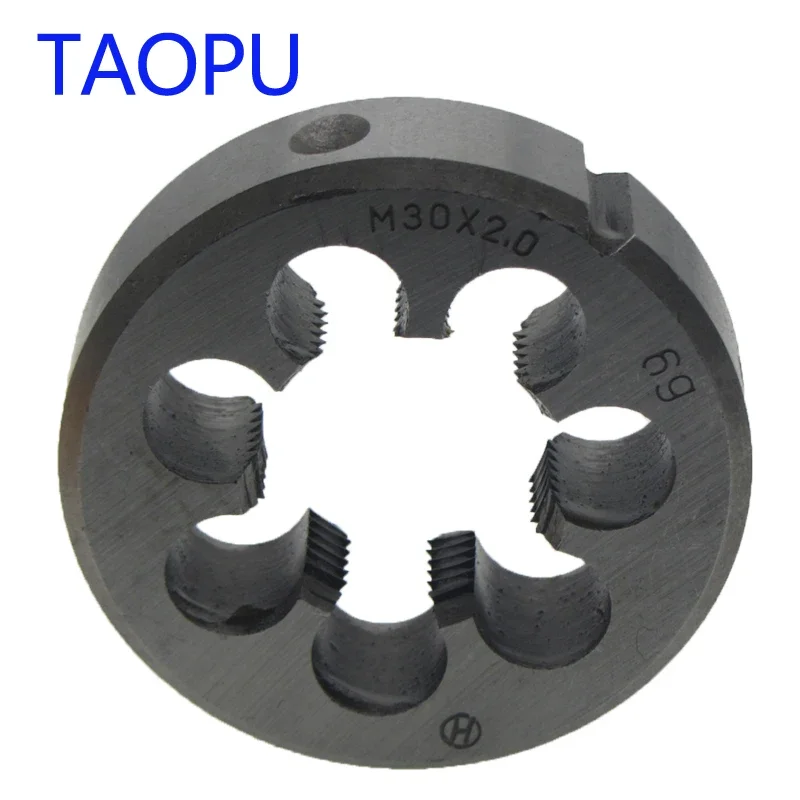 1Pcs Machine Thread Threading  Metric Round Die  Standard And Fine Ppitch  M30  M30×2.0 M30×1.5 High Quality Threading Tool