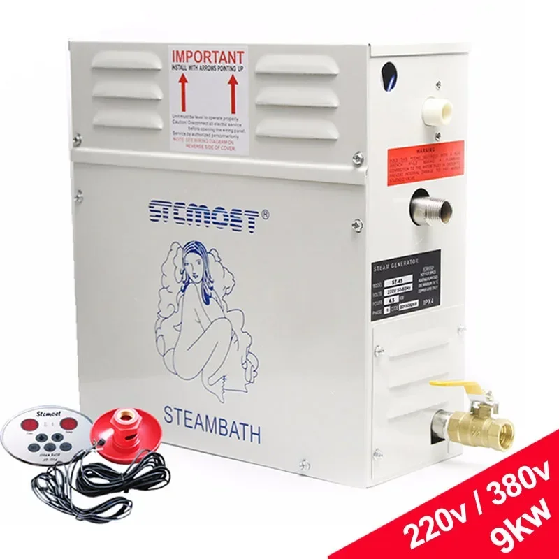 For ST-90 9KW Steam Generator for Shower 220V/380V Home Steam Machine Sauna Bath SPA Steam ShowerRoom Steaming Machine