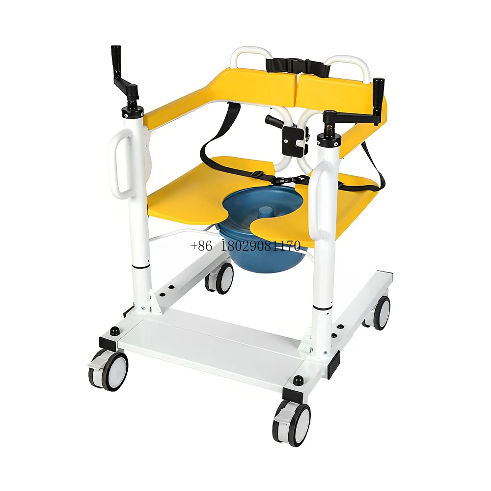 toilet patient transport lift transfer chair with commode new design portable medical hydraulic move