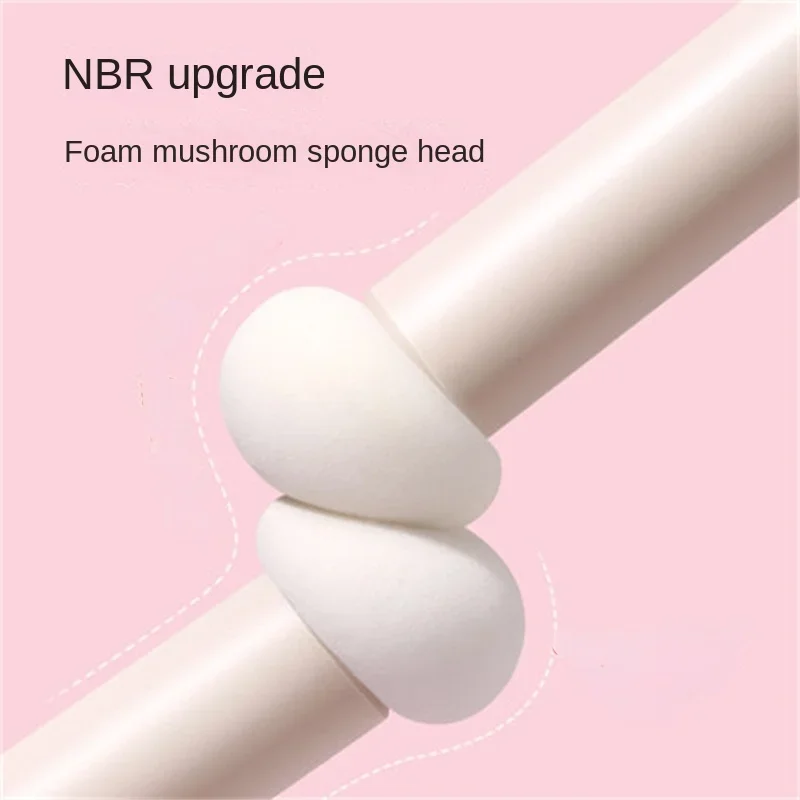 Corretivo escova esponja cabeça, tampa de cabeça redonda, lacrimal, black eye smudging, marca sem escova, uso duplo seco e molhado, novo