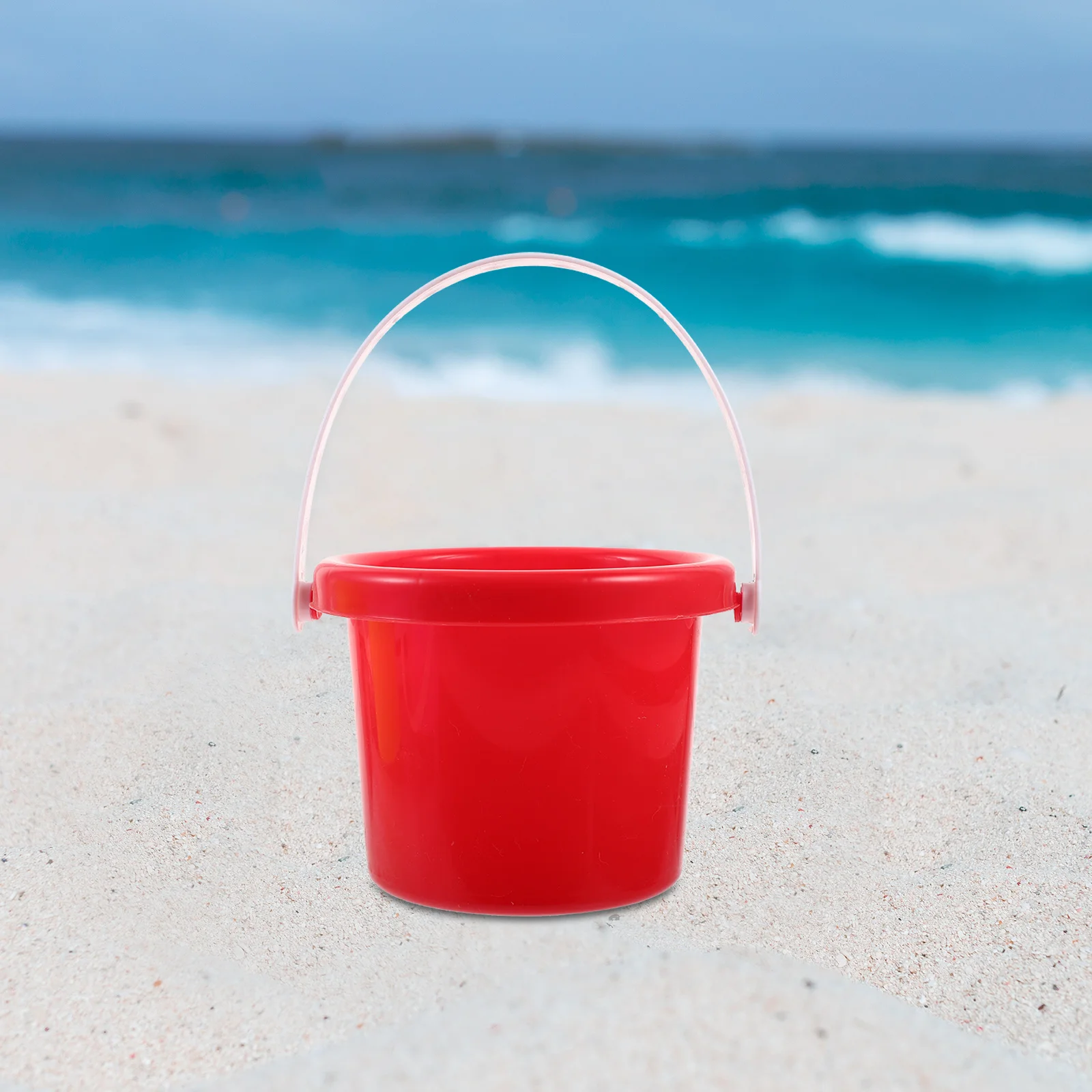 4 Pcs Plastic Barrel Beach Bucket Toys Mini Child Sand Buckets Magnetic Children