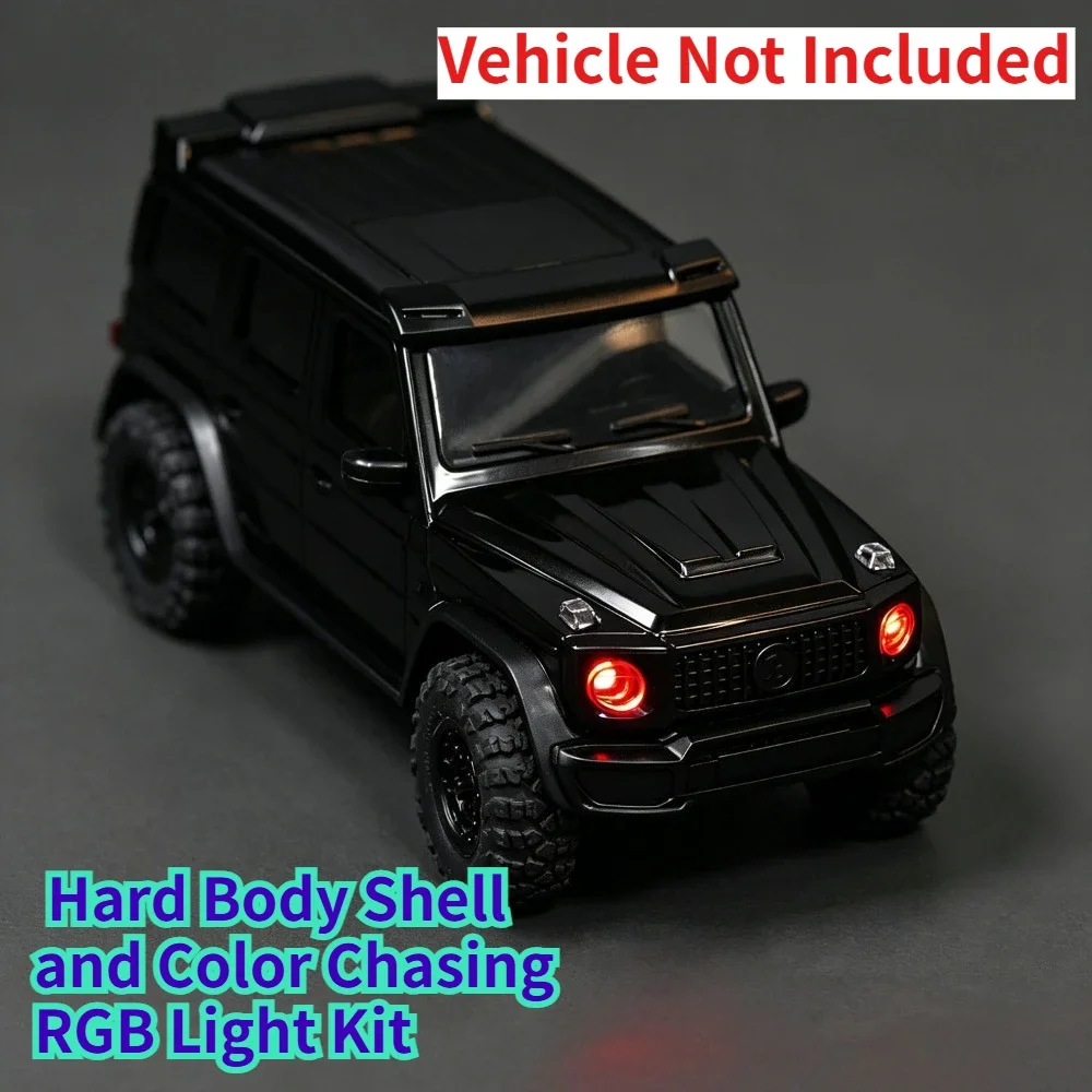 Color Chasing RGB Light Hard Body Shell Kit For Axial SCX30 1/30 Scale RC Crawler Offroad Replacement Parts Vehicle Not Included