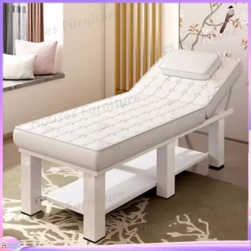 For Beauty Bed Salon Massage Table Adjustable Facial Therapy Couch Portable Folding Spa Physiotherapy Body Care