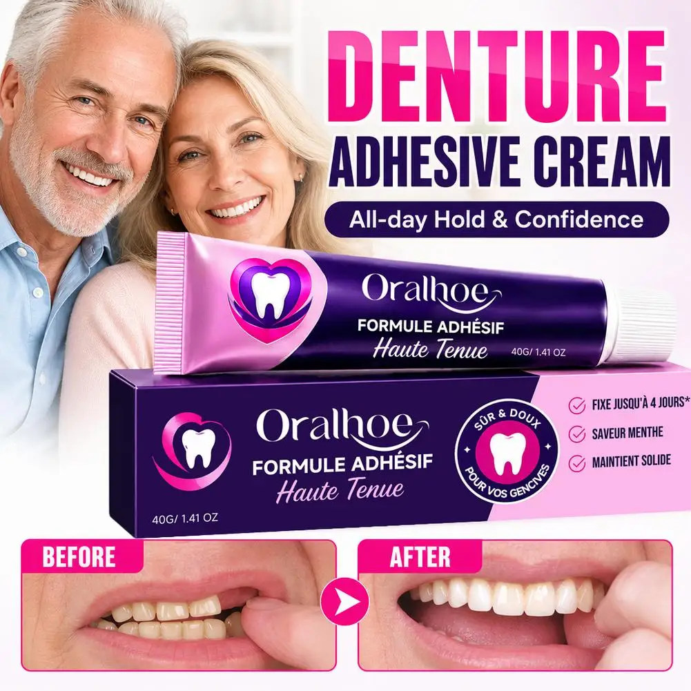 Silicone Denture Reline Cushion Glue Soft Thermoplastic Adhesive Cream For Daily Use Denture Stabilizing Pad Oral Care Accessory