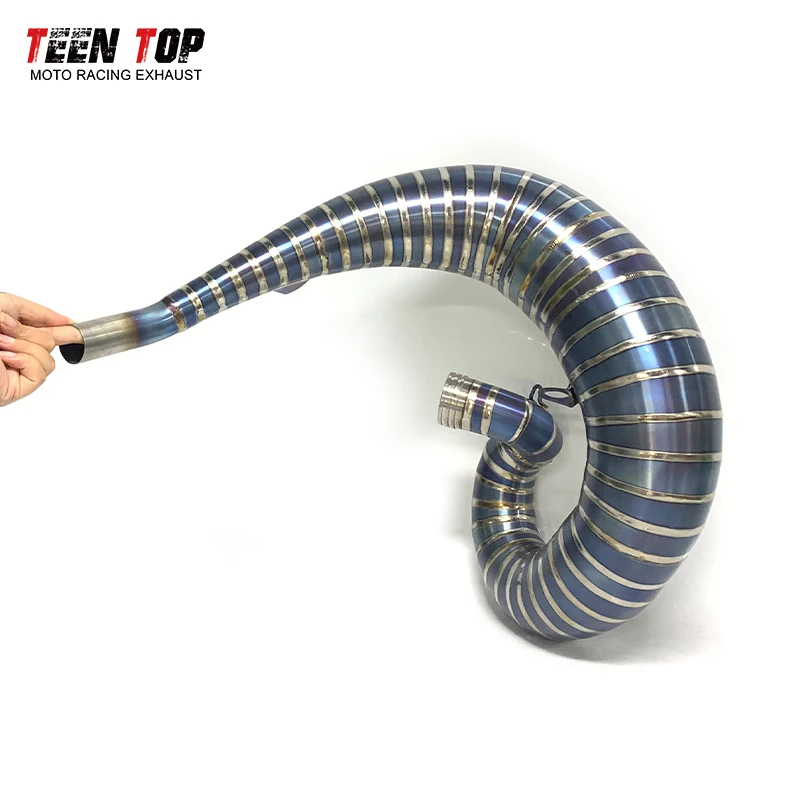 Motorcross Exhaust Elbow For KTM 250SX 250XCW 300XCW Exhaust Pipe 250XC 300XC 300EXC TPI Exhaust Header TitaniumAlloy Front Pipe