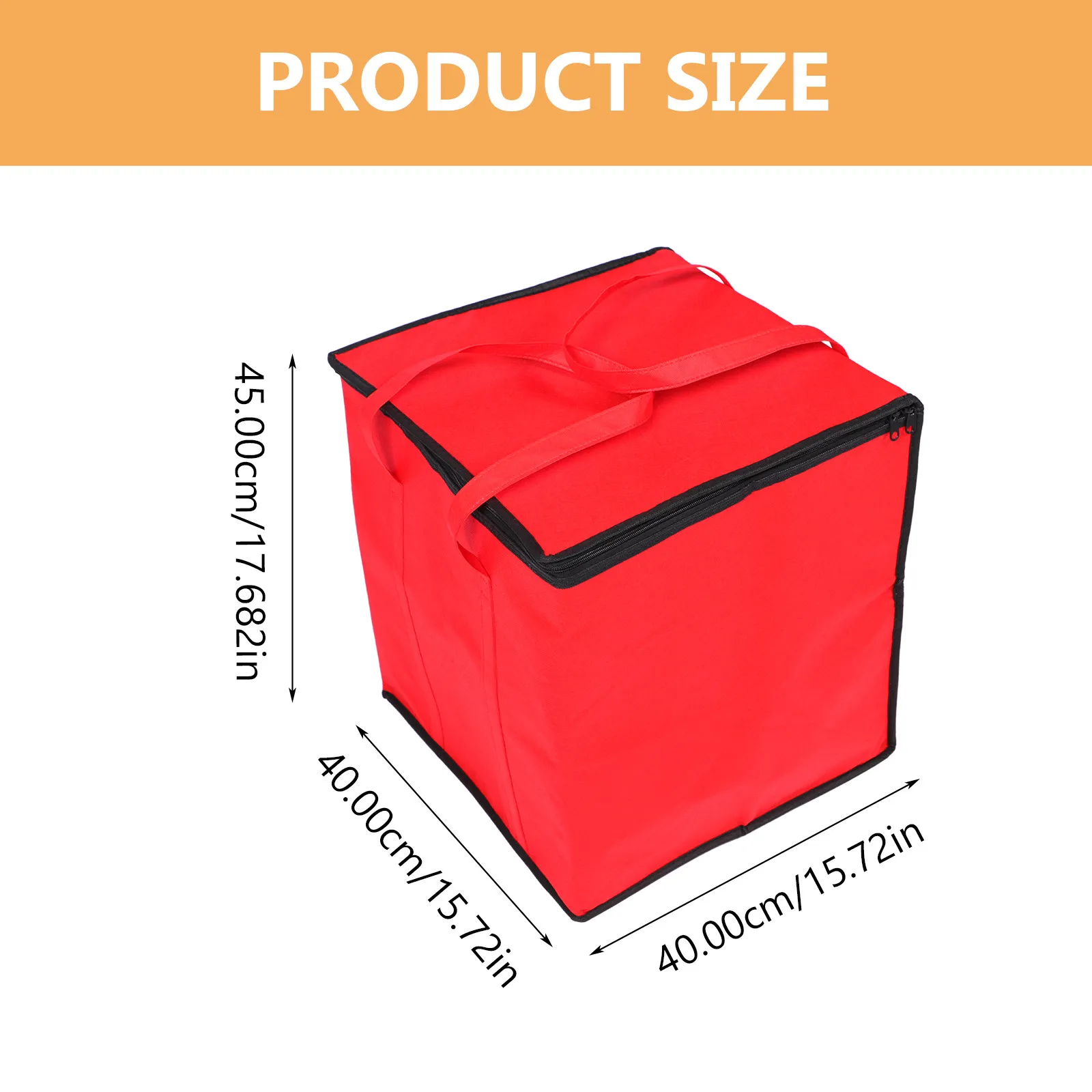 Insulated Food Delivery Bag – Portable Thickened Non-Woven Lunch Tote with Aluminum Foil Heat Preservation