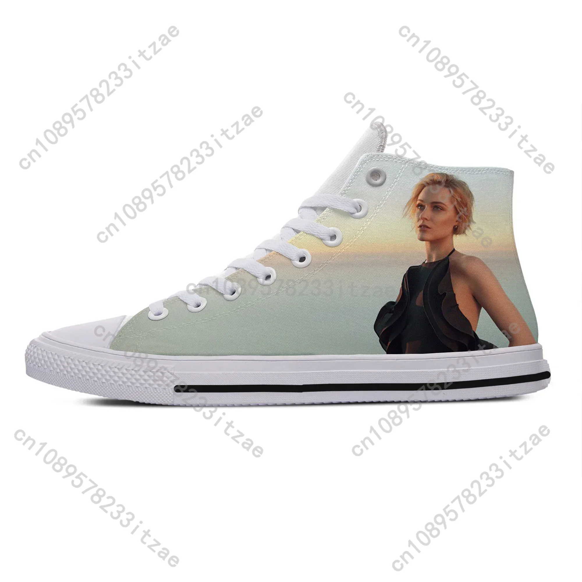Hot Fashion Funny Summer High Quality Sneakers Handiness Casual Shoes Men Women Evan Rachel Wood High Top Classic Board Shoes