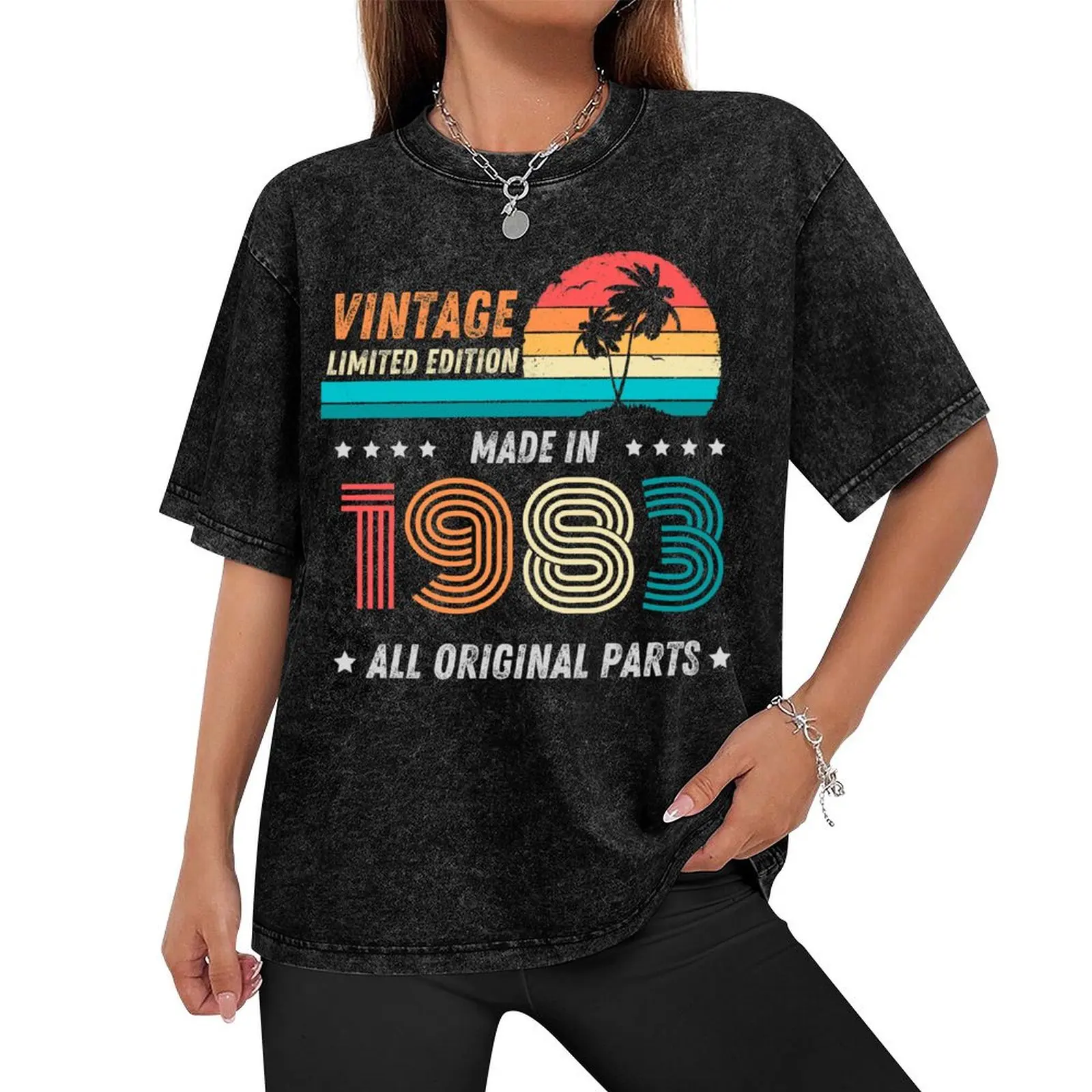 Vintage Limited Edition made in 1983 All Original parts - Vintage Birthday Gift T-Shirt sports fans clothing for men