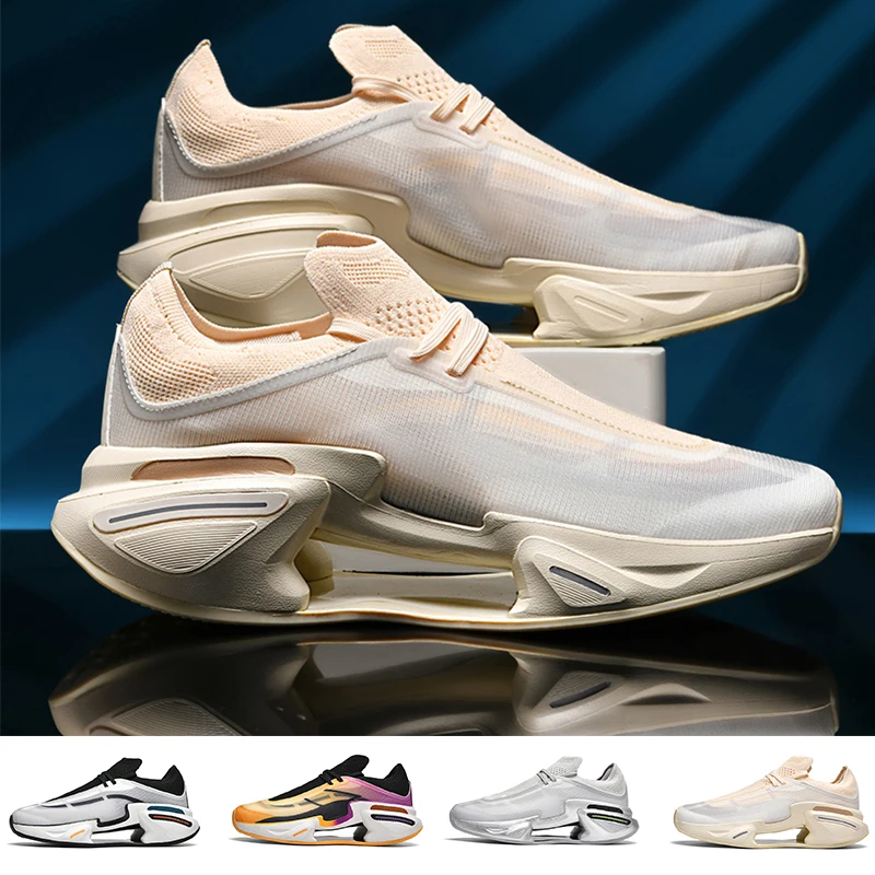 

Running Shoes Men High Quality Outdoor Marathon Soft Sole Cushioning Training Jogging Sneakers Mesh Lace-up Sports Shoes for Men