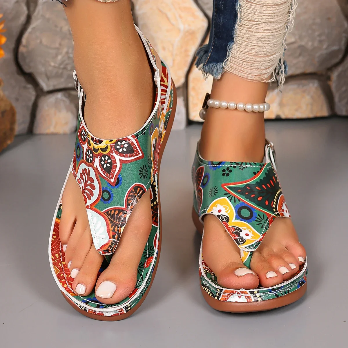 New Summer Trend Lightweight Fashion Comfortable Women 2024 Casual Shoes Women Anti-slip Wedges Platform Sandals Shoes for Women image 2