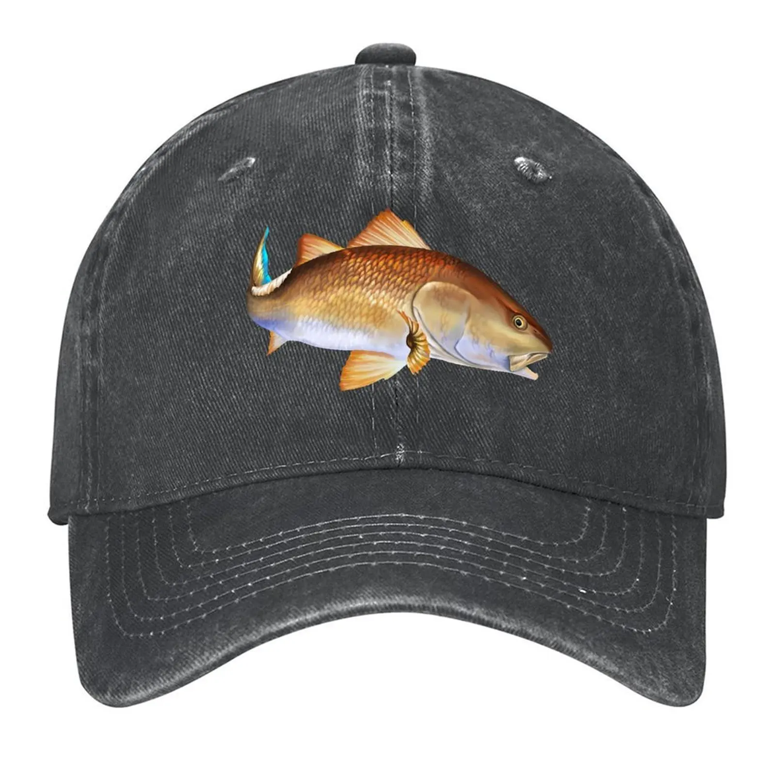 

Red Drum Baseball Cap Cosplay Fishing cap custom caps Snap Back Hat Boy Child Women's